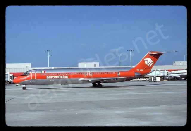 Aeromexico Douglas DC-9-32 XA-JEC Oct 86 Kodachrome Slide/Dia A14