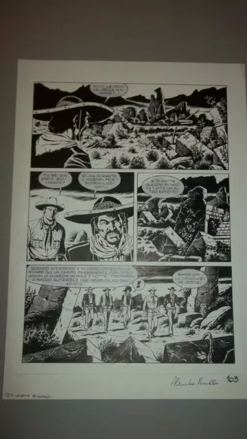 Tex Willer  Tavola Originale Di Alessandro Piccinelli Dal N. 579/580 Pag. 103