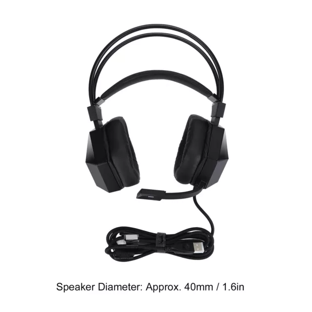 TAIDU THS300A4 Gaming Headset 7.1 Surround Sound Wired USB On Ear Gaming Hea GF0