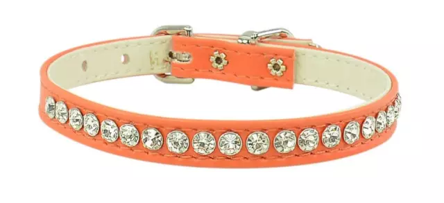 Pet Collar 3/8" Jeweled Collar for Dog or Cat