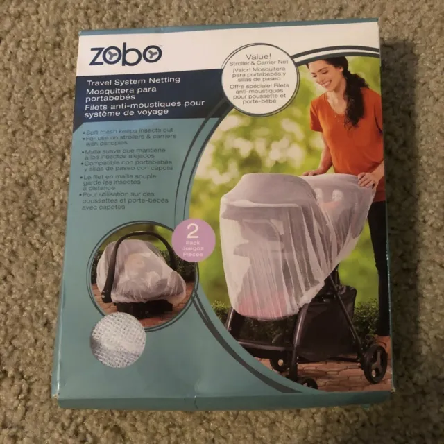 Cochecito Zobo / mosquitera para correr - paquete de 2 - nuevo en caja