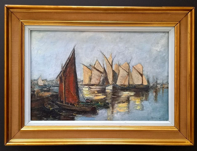 Tableau huile sur toile signé R. RUILLAT. TBE - Décoration Tableau huile sur toile signé R. RUILLAT. TBE - Décoration