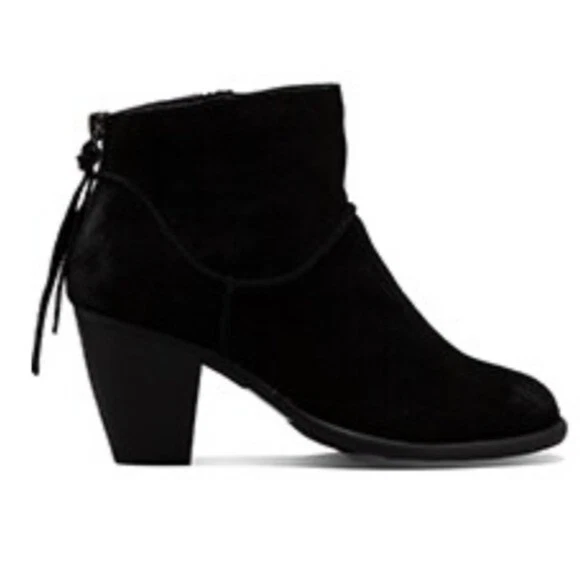 Steve Madden Women Milaan Suede Ankle Heels Booties shoes sz 6.5M