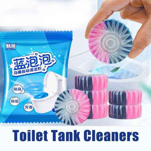 DOUBLEEFFECT ROSE TOILET Water Tank Deodorant Blue Bubble Toilet