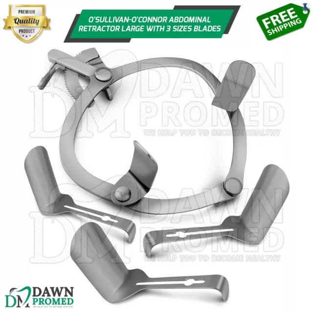 O'Sullivan-O'Connor Abdominal Retractor Large With 3 Size Interchangeable Blades