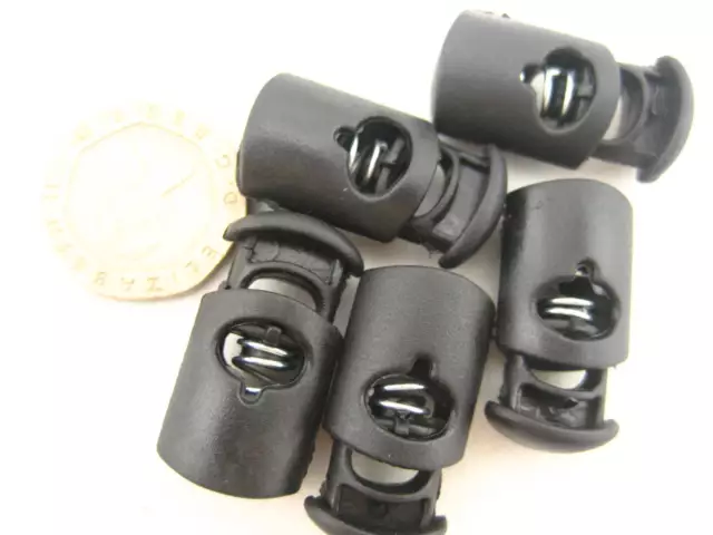 UK stock 10 Toggles Cord Adjusters Orbs Spring Loaded cord locks Rope lock