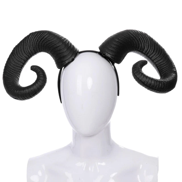 Stirnband Haarschmuck Haarband RAM Hörner Steampunk für Leistung