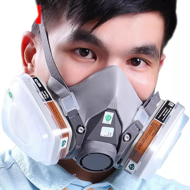 6200  7pcs Suit Respirator Painting Spraying Face Gas Mask Size M