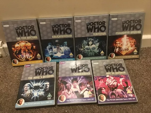 Classic Doctor Who Dvd Bundle - The Peter Davison Years Incl The Five Doctors