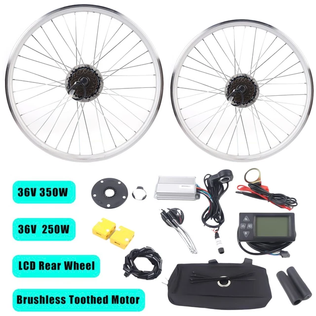 28& 36V EBIKE Umbausatz Elektrofahrrad Ebike Motor Conversion Kit 250W
