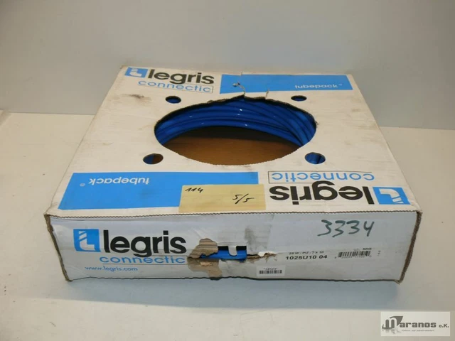 Nouveau-Ovp Legris 1025U10 04 Pneumatique Tuyau À 8 Espèces Intérieur-ø 7mm 25m