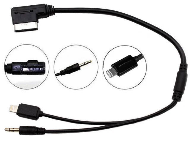 Câble USB-C AMI Pour Audi - Compatible A8, S8, Q3, Q5, Q7, TT, R8, RS4 - Interface Charge Et Données Android
