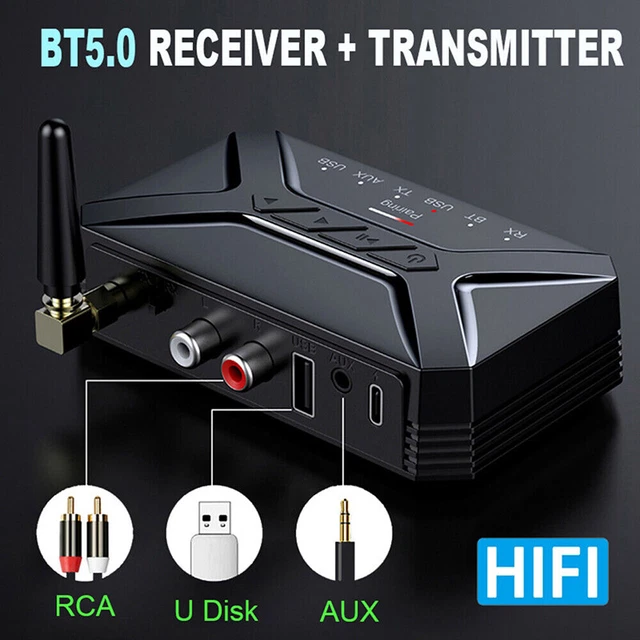 BLUETOOTH TRANSMITTER RECEIVER Long Range For TV Home Car Stereo Audio