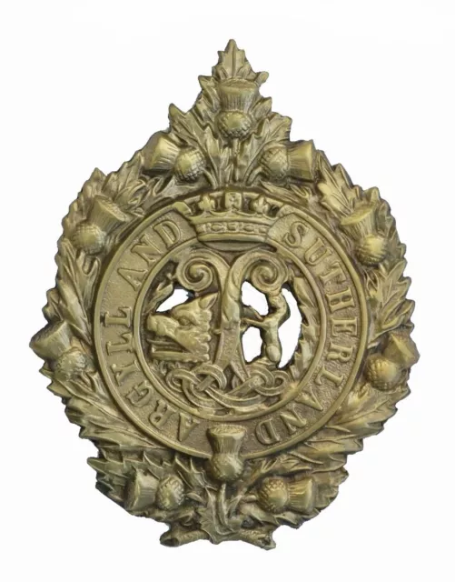 Argyll & Sutherland Highlanders Cap Badge Brass Metal