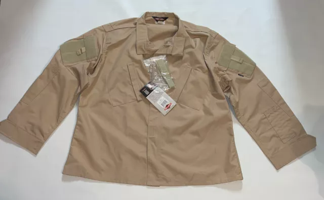 New Truspec 1286 Tactical Response Uniform Shirt Xlarge Regular Khaki