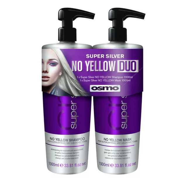 Osmo Super Silver No Yellow Shampoo & Mask Duo Pack 1 Litre