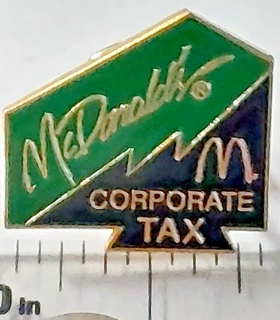 McDonald's Corporate Tax Lapel Pin (031823)