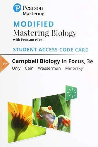 Modified Mastering Biology with Pearson eText -- Standalone Access  - ACCEPTABLE