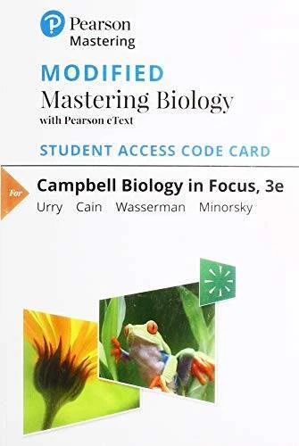Modified Mastering Biology with Pearson eText -- Standalone Access  - ACCEPTABLE
