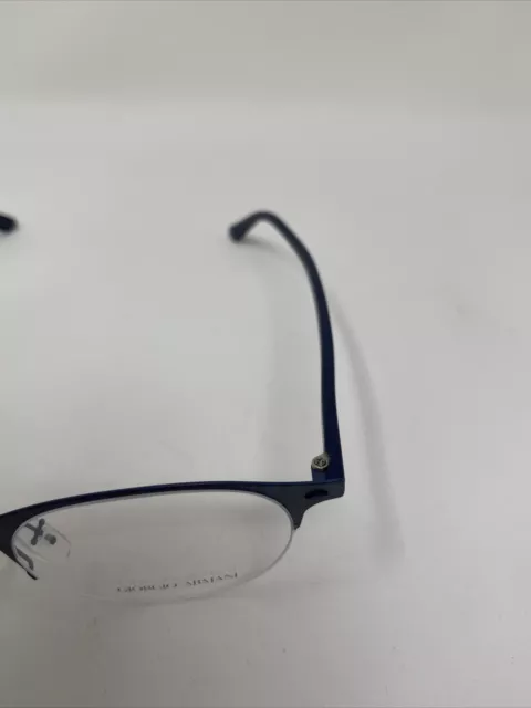 Giorgio Armani Eyeglass Frame Ar 5064 3170 Blue Round Half Rim 49/20/150 I729 2