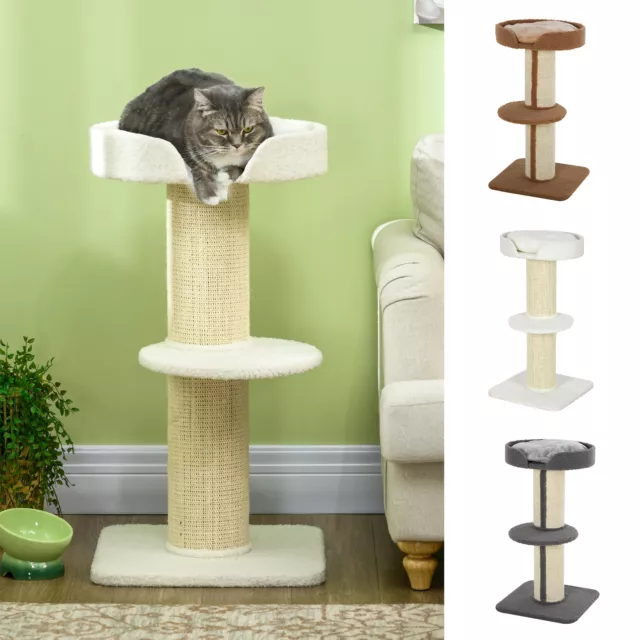 81cm Cat Tree Kitten Activity Center Tower Scratching Post Lamb Cashmere Perch