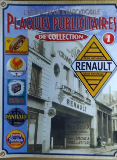 Fascicule Plaques Publicitaires de Collection N°1 Renault dessins Thierry DUBOIS