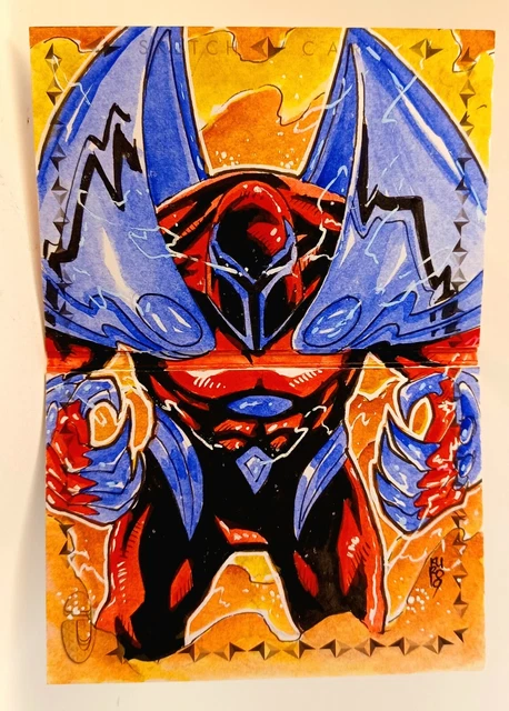 2019 UD Marvel Premier 1/1 Onslaught Sketch Dual Panel @KUROBHIE Auto