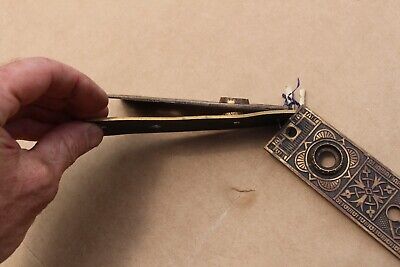 Brass Doorknob Back Plates, (3) antique 3