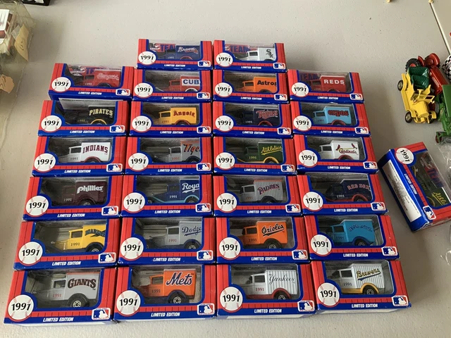 Set Of 26 1991 Team Collectible Matchbox Major League Baseball Ford Vans Boxed Set Of 26 1991 Team Collectible Matchbox Major League Baseball Ford Vans Boxed