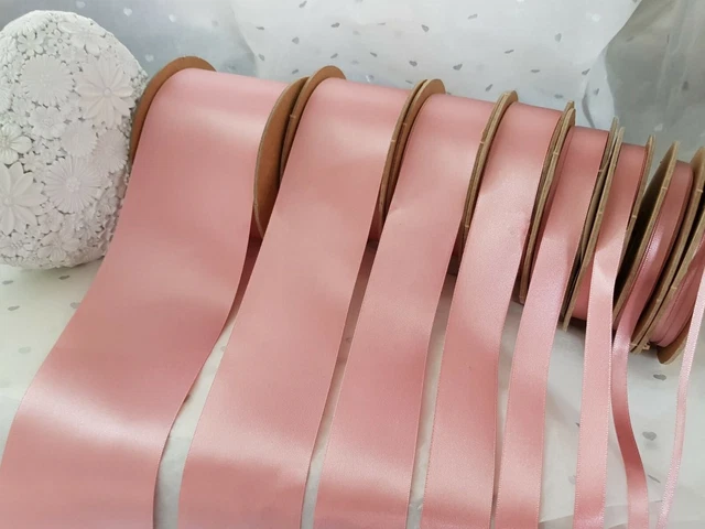 Berisfords NEWLIFE DUSKY PINK - ECO Satin zertifiziert GRS recyceltes Band 3 mm-70 mm