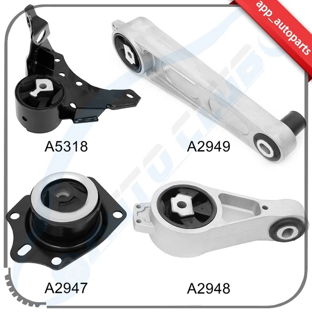 Engine Motor Mount Kit 4Pcs For 2003 Dodge Neon SXT / SE Sedan 4-Door 1996CC