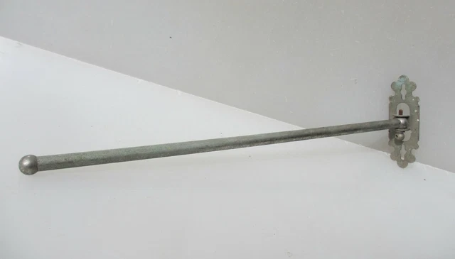 Vintage Chromed Towel Rail Holder Rack Art Deco Bracket Clothes Old Towel Hanger