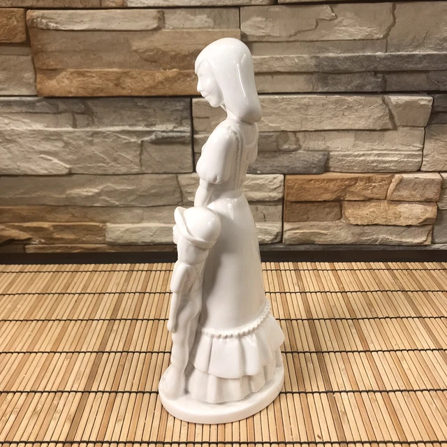 Spode Bone China ""Mutter und Kind"" Figur von Pauline Shone, 10 3/8"" groß 3