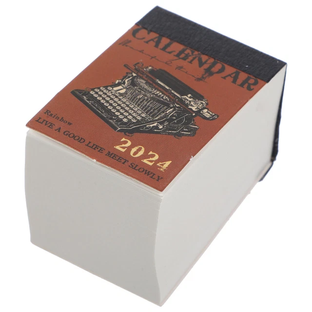 DECORATIVE DESK 2024 Calendar Desktop Calendar for Decor Office Desk