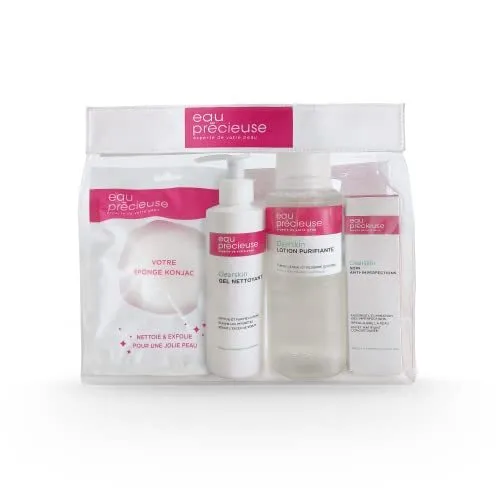 Eau Précieuse - Trousse Mes Indispensables 3 Soins visage - Gel Nettoyant - Soin