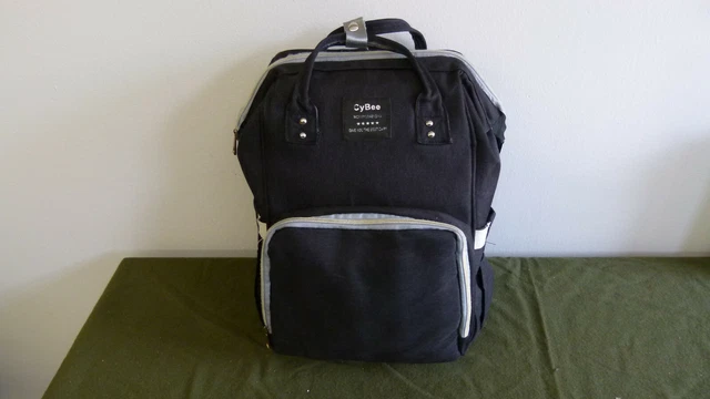 CyBee Mommy & Baby Bag Maternity Baby Diaper Bag Backpack Black
