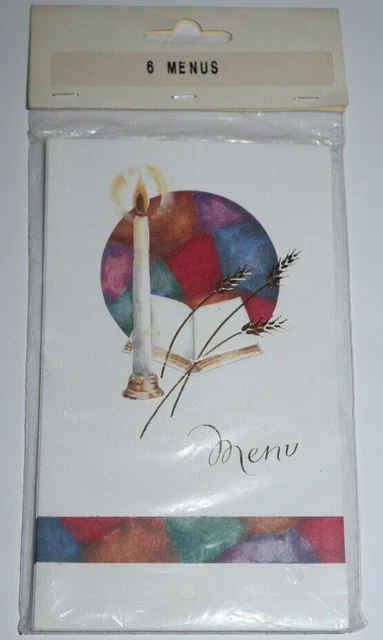 Lot De 6 Menus Et 6 Cartes De Placement Vierges En Parchemin - Décoration De Table - Neuf