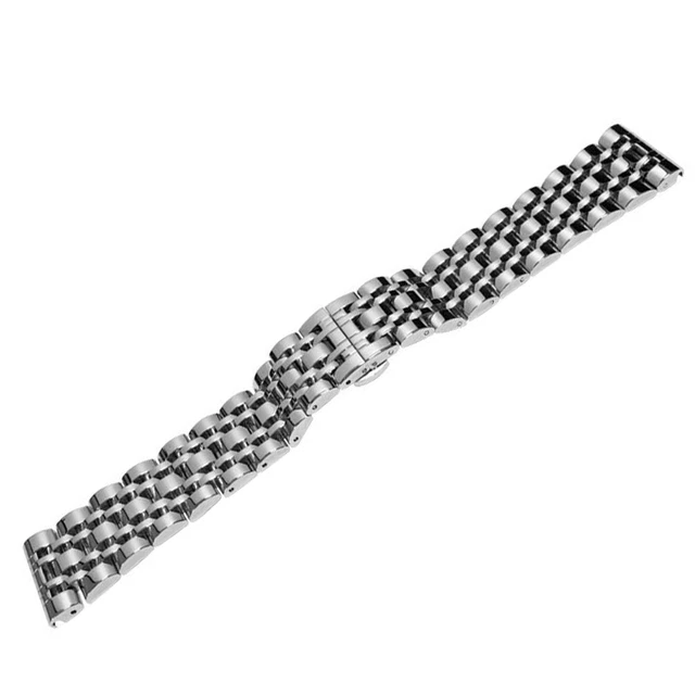 New Men's Jubilee Full Mirror Straight Ends Watch Bracelet  S/S 18mm Lug Ends