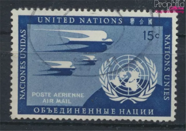 Naciones Unidas - nuevo York 14b color dunkelpreußischblau usado 1957 (10049244