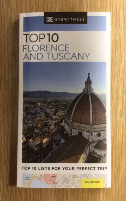 Top 10 Florence and Tuscany: DK Eyewitness Pocket Travel Guide & Map  -  New