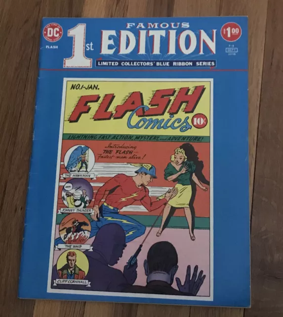 Famous First Edition Flash #1 DC Limited Collectors' Blue Ribbon Series F-8 1975