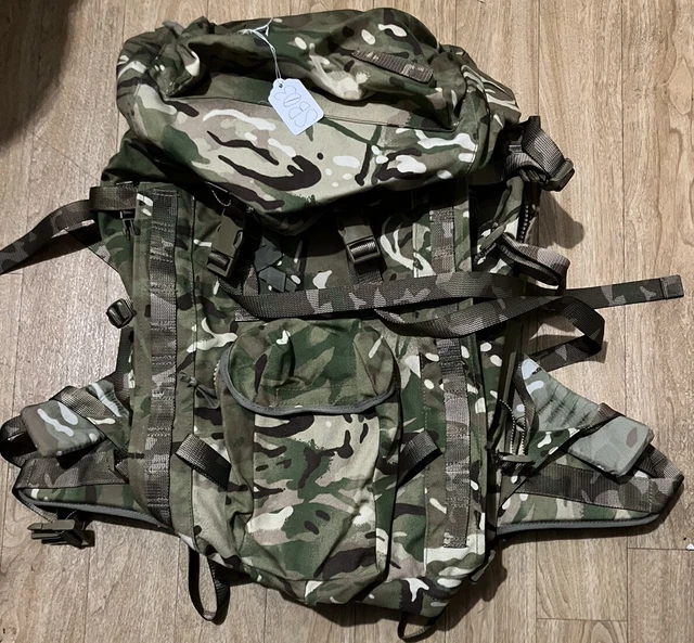 BRITISH ARMY ISSUE MTP Camouflage Short Back Convoluted 90L Rucksack ...