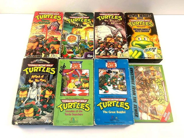 TEENAGE MUTANT NINJA Turtles TMNT VHS Lot 7 +Postcard Book £22.59 ...