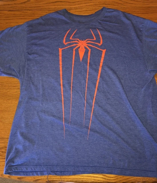 The Amazing Spider-Man Blue Spider Marvel Graphic T-Shirt Size XXL