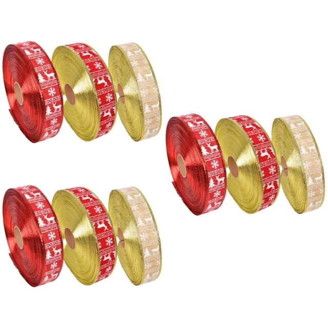 9 pcs Urlaub Haar Bögen Band Weihnachten Baum Geschenk Handwerk Band