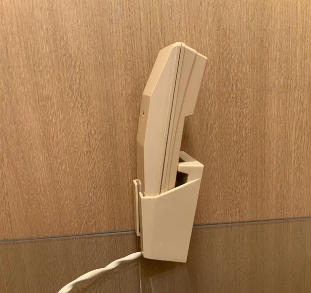 VINTAGE IVORY CREAM Flamingo FL1 Wall Mounted Corded Line