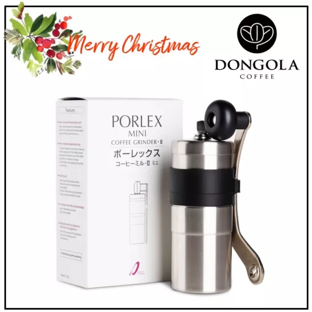 PORLEX MINI II Ceramic Burr Hand Coffee Grinder Travel Stainless Steel Japan