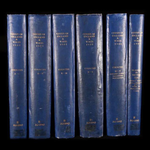 1903 6vol Census of England and Wales 1901 Counties A to Z Hertford Cambridge... 2
