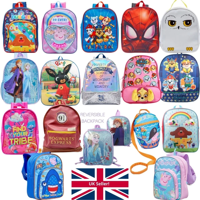 Kids Character Backpack Rucksack School Bag Nursery Reins 3D Official Brands