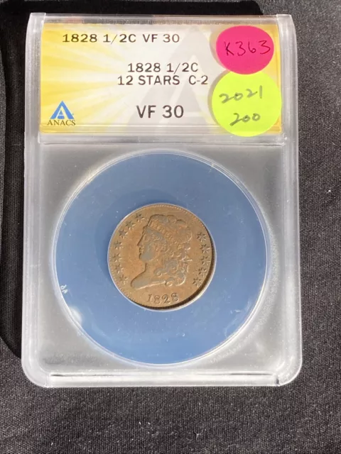1828 Half Cent K363
